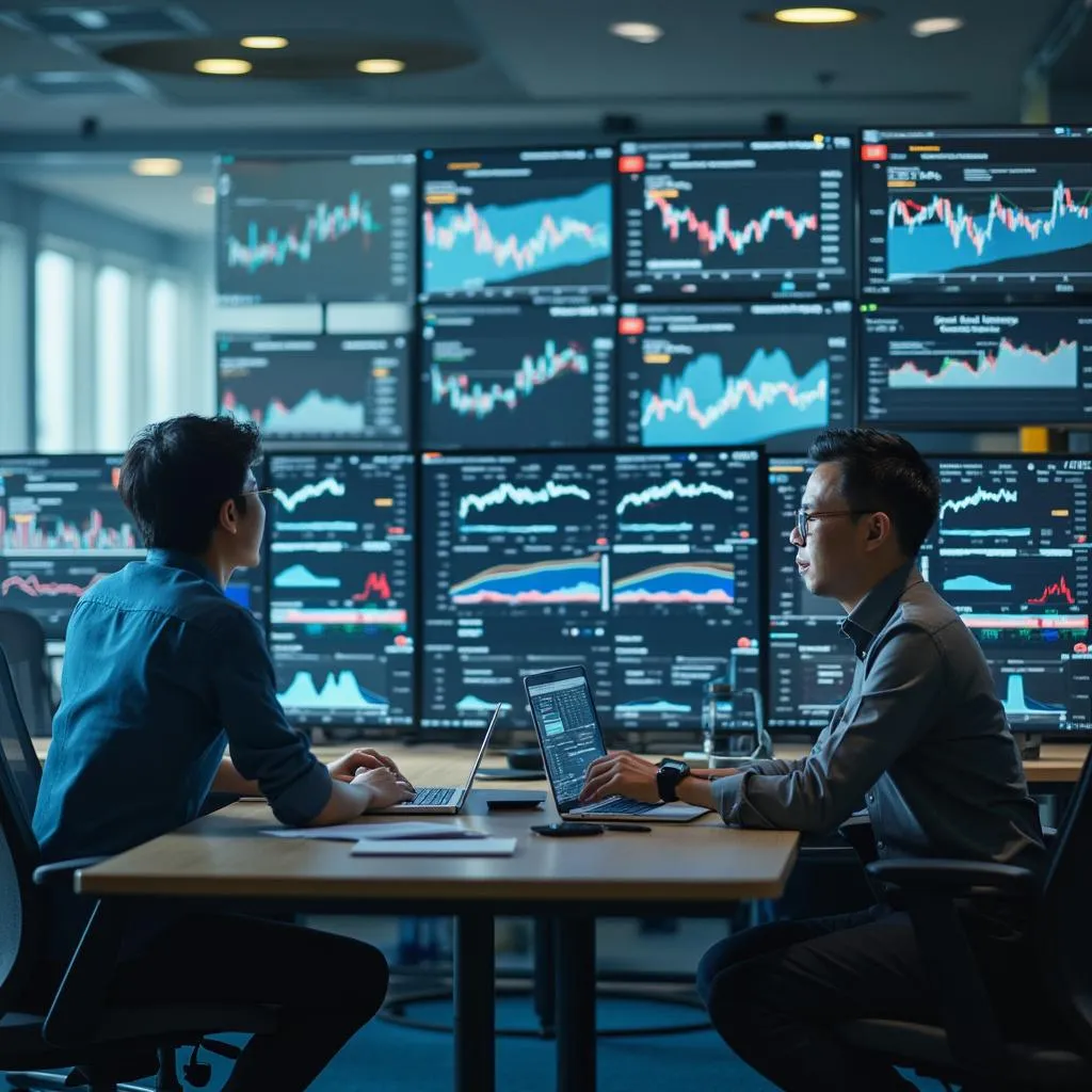 Research team analyzing Malaysian quarterly reports